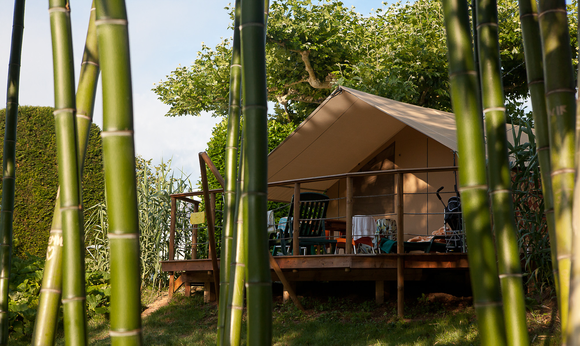Kanadische Zelte auf dem Campingplatz Le Paradis | Originelle Unterknfte  auf den Campingpltzen | Die schnsten Campingpltze in Frankreich